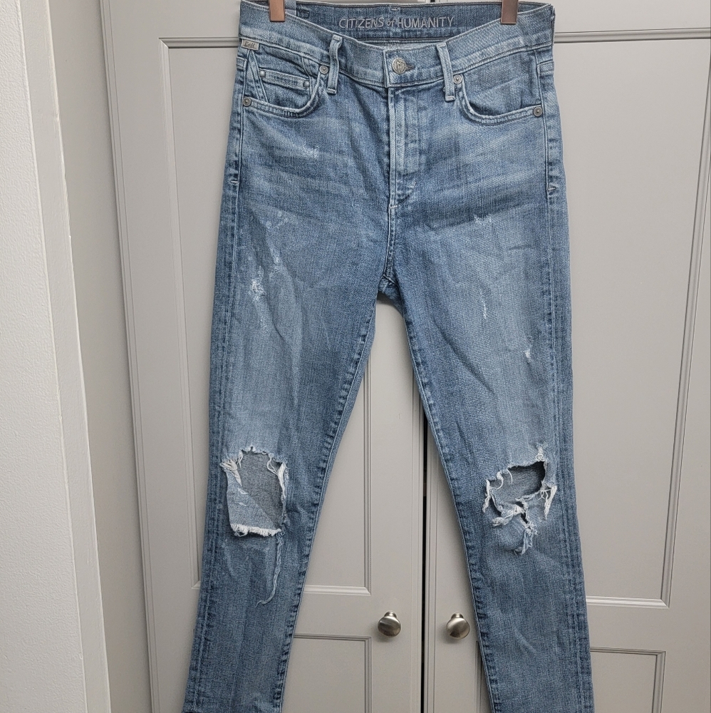 Citizens of Humanity Women’s Size 27 Jeans High Rise Skinny Distressed
